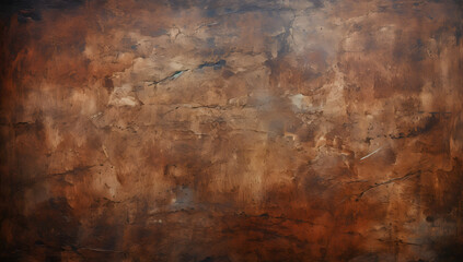 a rusty oxidized metal copper surface