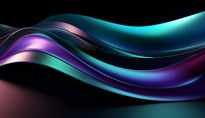 Wall Mural - an abstract shimmering wave pattern wallpaper