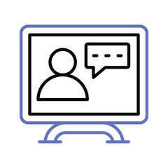 Wall Mural - online chat vector design, ready for premium use