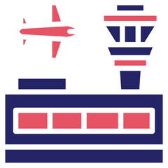 Sticker - Airport Building Icon