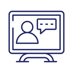 Wall Mural - online chat vector design, ready for premium use