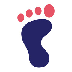 Wall Mural - Footprint Icon