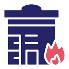 Poster - Building Fire Icon