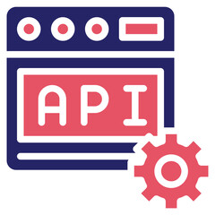 Wall Mural - Web API Icon