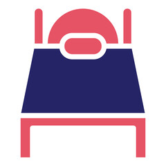 Canvas Print - Bed Icon