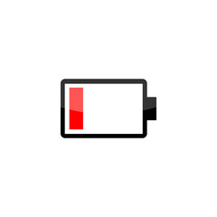 Poster - Battery charging icon isolated on transparent background