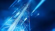 © Ameer - 5g antenna mast on blue sky background - abstract concept of telecommunication industry and wireless technology