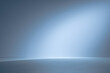 © Mr. Music - Empty gray and blue background for product presentation with light and shadow on the wall and floor