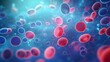 Platelets red and blue light colorful microscopic analysis background for medical health and healthcare background for scientific and biology research background in pandemic viruses times