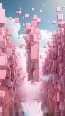 Wall Mural - アブストラクト背景モーション,Generative AI 