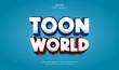 Toon World Editable Text Effect Style 3d Comic