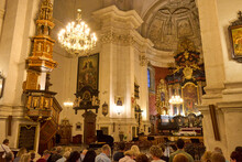 Interior Of The Church Of St Nicholas In Cracow Poland