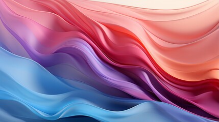 Wall Mural - An ethereal display of pastel hues and flowing patterns, evoking a sense of whimsy and creativity through abstract vector graphics on a canvas of fabric