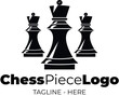 Chess pawn logo in minimalist design