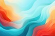 abstract background with smooth lines in blue, orange and yellow colors. abstract background for Wave All Your Fingers at Your Neighbor Day. 