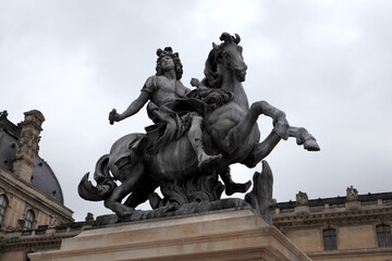  Louis XIV Statue on a Horse at the Louvre