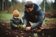 © Vorda Berge - Family working on organic farm gardening crops