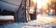 A close up view of a car covered in snow. Perfect for winter-themed projects or illustrating the challenges of driving in snowy conditions