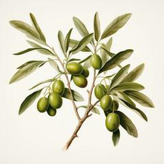 Wall Mural - Oil background healthy green organic olive leaves food fresh fruit nature plant