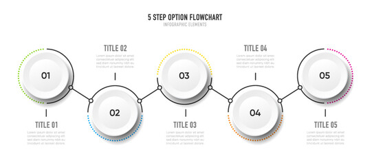 Poster - Timeline infographic design with 6 options or steps. Infographics for business concept. Can be used for presentations workflow layout, banner, process, diagram, flow chart, info graph, annual report.