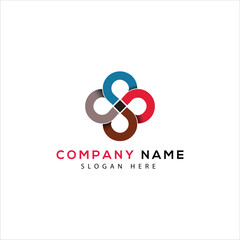 company icon in different style vector