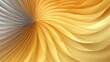 Photorealistic graceful swirl and spiral of orange, gold and white pleated fabric