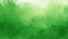 Green Watercolor Background With White Hazy Sky With Gradient Painted Texture And Grunge In Abstract Design Christmas Green Backgrounds Or Paper Banner