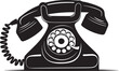 RetroRingMark Elegant Dialer Telephone Design CallConnectGraffix Dynamic Vector Dialer Telephone Logo
