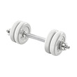 © Jira - White dumbell isolated on transparent background, cut out, png