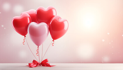 Sticker - heart shaped balloons