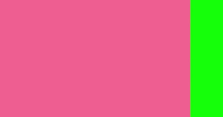 Wall Mural - simple transition animation. modern pink shapes transition in horizontal direction on green screen c