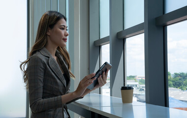 asian business people working at office