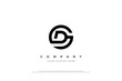 Initial Letter SD or DS or GD Monogram Logo Design