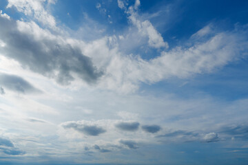 Wall Mural - clouds white soft in the vast blue sky