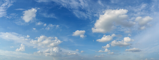 Wall Mural - clouds white soft in the vast blue sky