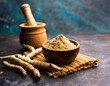 ashwagandha aswaganda OR indian ginseng is an ayurveda medicine in stem and powder