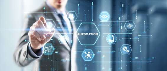 Wall Mural - automation technology industrial process workflow optimisation