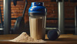Cocoa, chocolate, protein, shaker, gym, powder