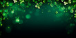 green festive glowing background for st patrick's day