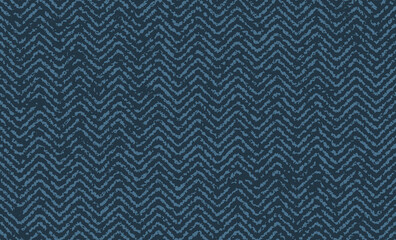 Wall Mural - Seamless fabric pattern. Blue jeans denim texture. Monochrome herringbone textured.
