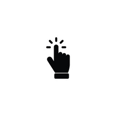 Wall Mural - hand cursor click icon vector for web site computer and mobile app