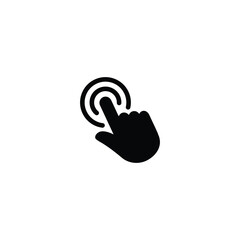 Wall Mural - hand cursor click icon vector for web site computer and mobile app