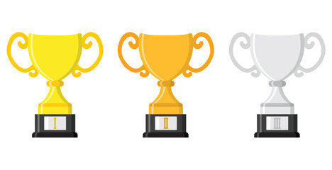 award trophy theme vector design