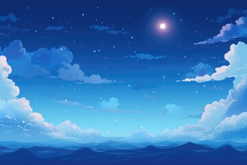 Wall Mural - sky cloud space galaxy background with stars.