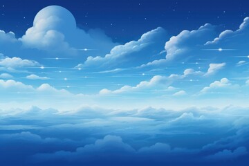 Wall Mural - sky cloud space galaxy background with stars.