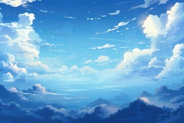 Wall Mural - sky cloud space galaxy background with stars.