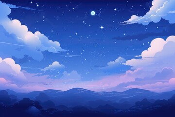 Wall Mural - sky cloud space galaxy background with stars.