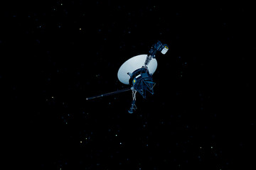 Wall Mural - space probe in space. elements of this image furnished by nasa
