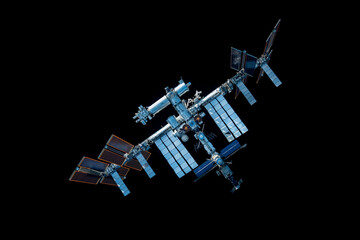 Wall Mural - International Space Station. Elements of this image furnished by NASA