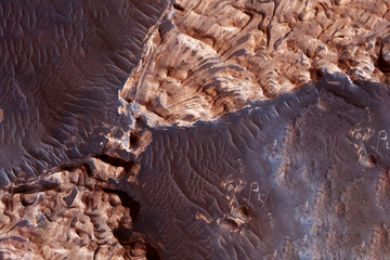 Wall Mural - surface of the planet mars. elements of this image furnished by nasa